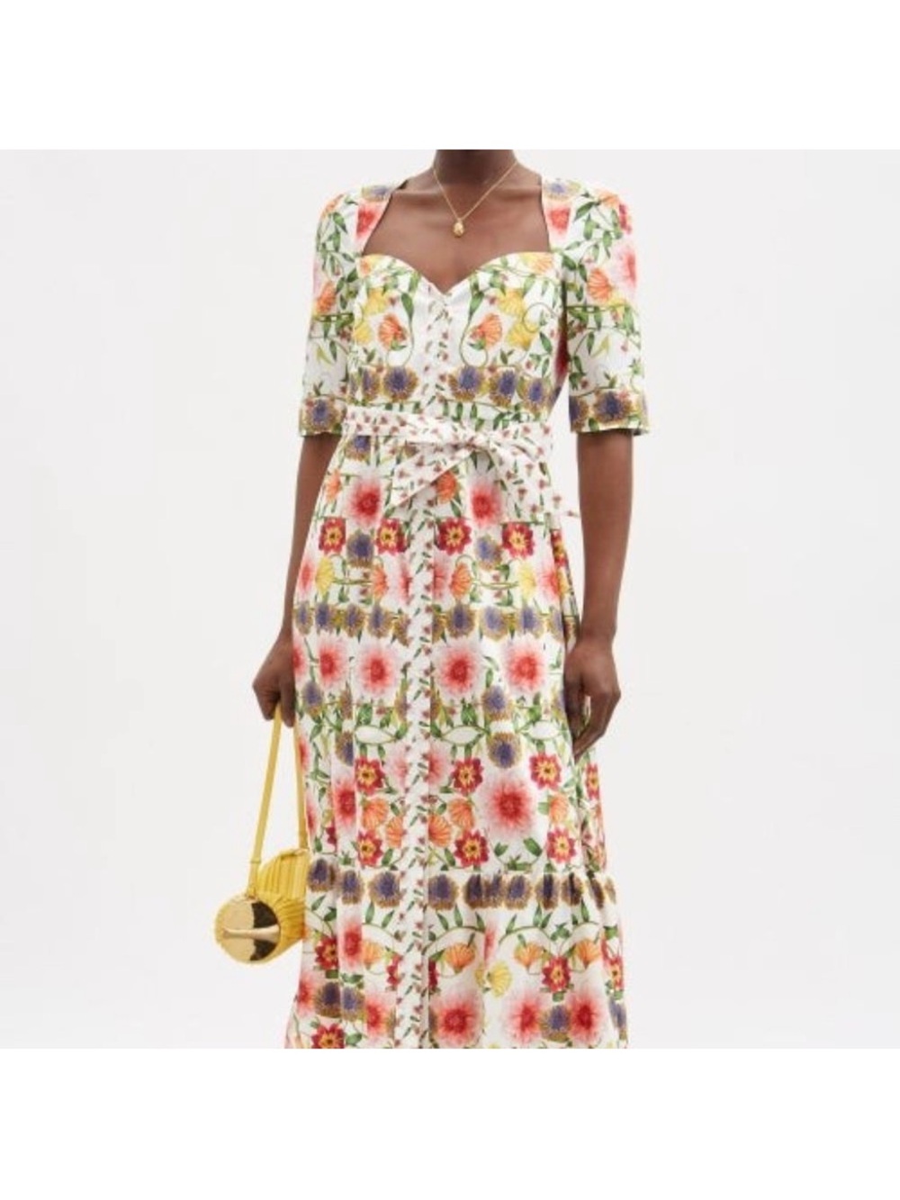 Borgo De Nor Esme Dress in Summer Garden Pink
